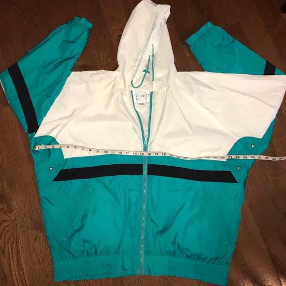 Vintage VTG Perth Windbreaker Track Jacket Sz L - Picture 1 of 4